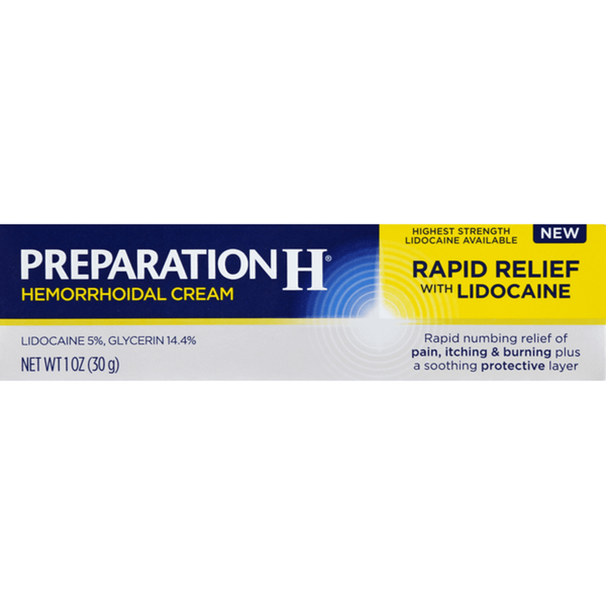 Preparation H Hemorrhoidal Cream Rapid Relief With Lidocaine Oz