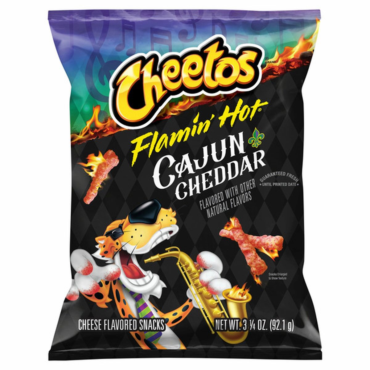 Cheetos Flamin' Hot Cajun Cheddar Cheese Flavored Snacks (3.25 oz ...