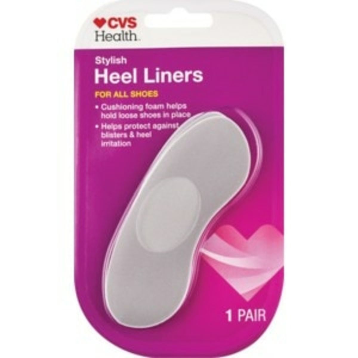 CVS Pharmacy Heel Liners For All Shoes (each) Delivery or Pickup Near Me -  Instacart