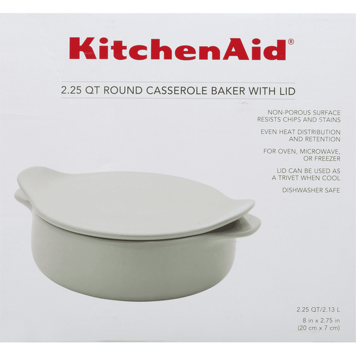 Kitchenaid Casserole Baker With Lid Round Pistachio 2 25 Quart 4 Qt Delivery Or Pickup