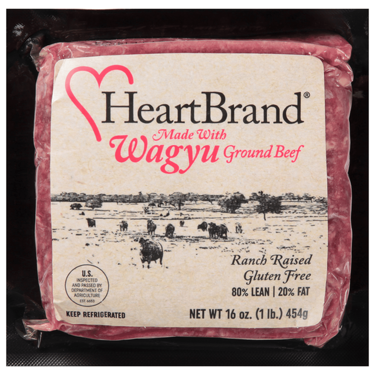 HeartBrand Beef, Ground, Wagyu (16 Oz) Delivery Or Pickup Near Me ...