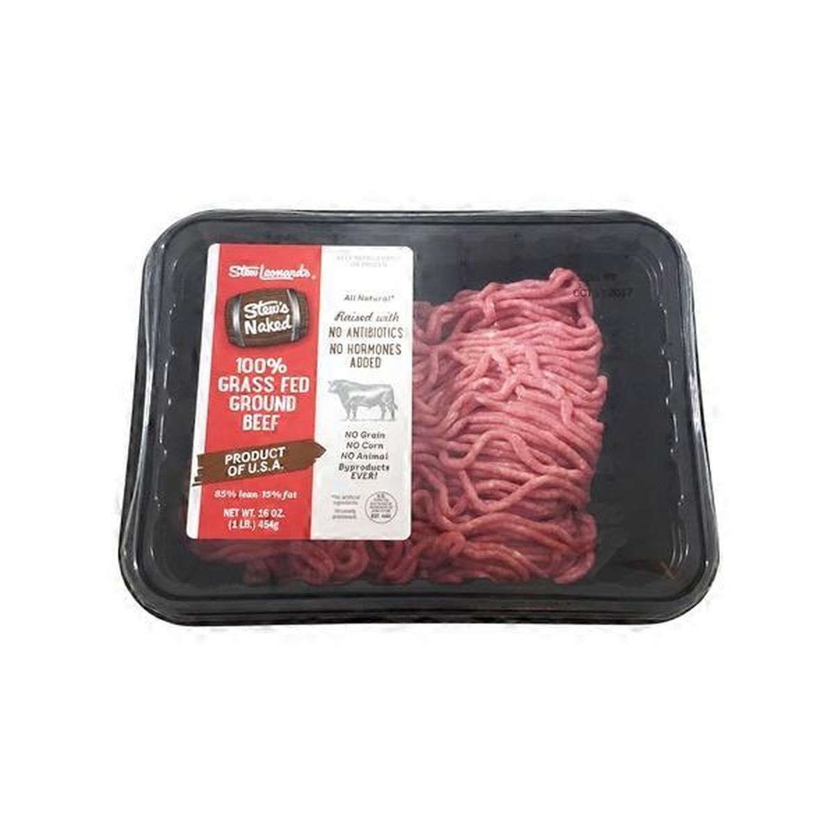 Stew Leonard S Naked Grass Fed Ground Beef Each Delivery Or Pickup Near Me Instacart