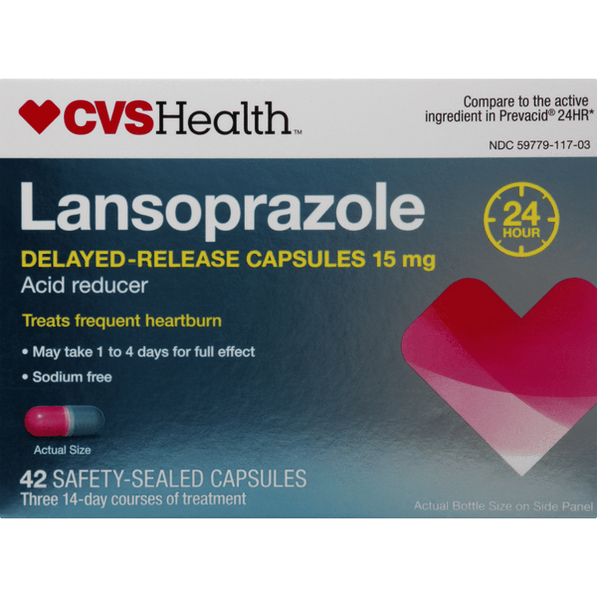 Cvs Health Lansoprazole Delayed Release Acid Reducer 24 Hour 42 Each Delivery Or Pickup Near 5421