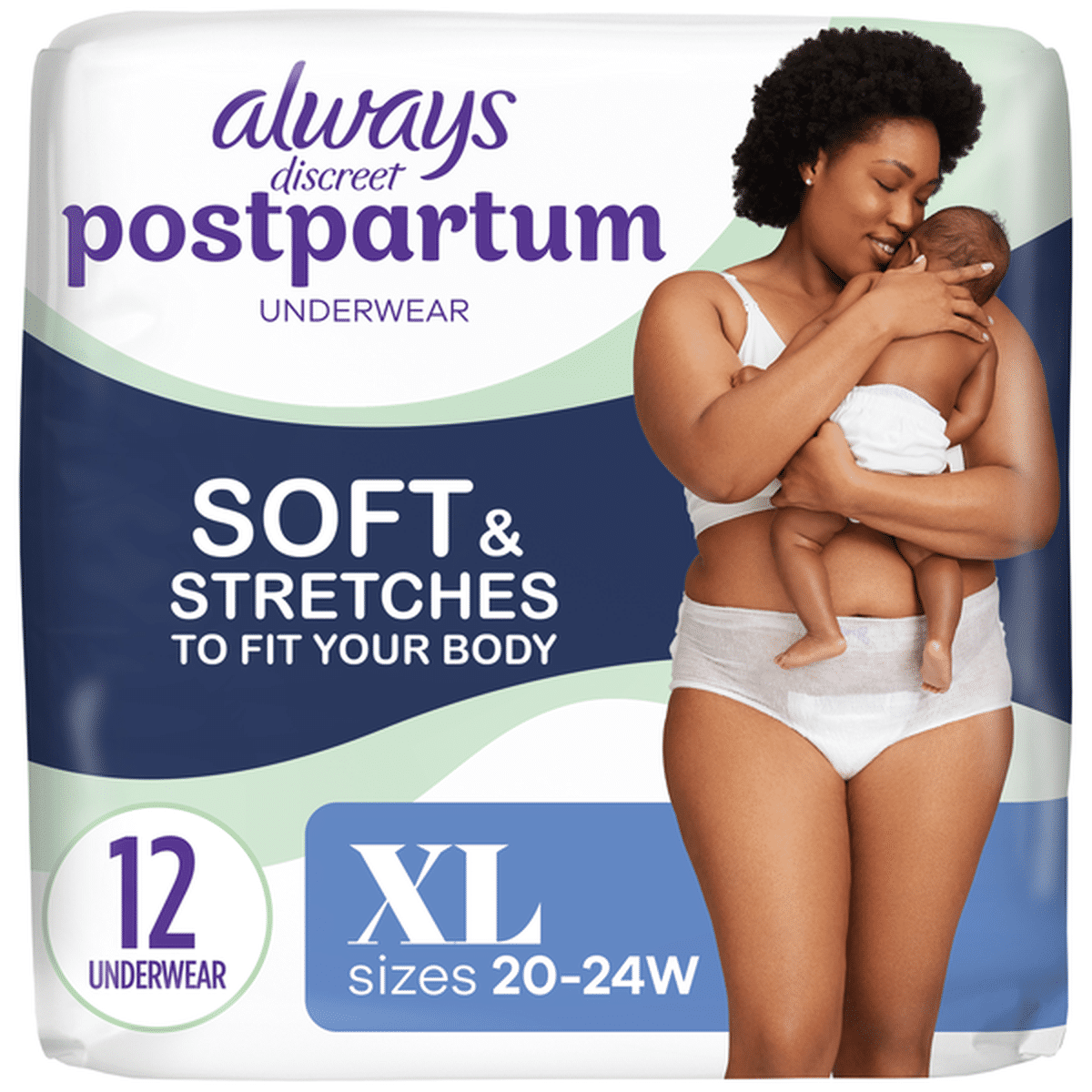 Always Discreet Adult Incontinence & Postpartum Underwear for Women Maximum  XL, 15 count - City Market
