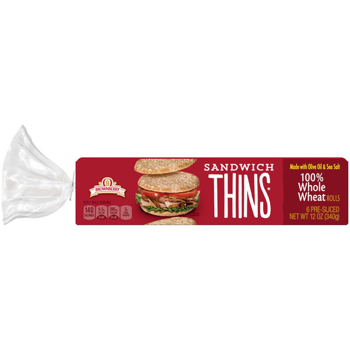 Brownberry 100% Whole Wheat Sandwich Thins (2 oz) Delivery or Pickup Near  Me - Instacart