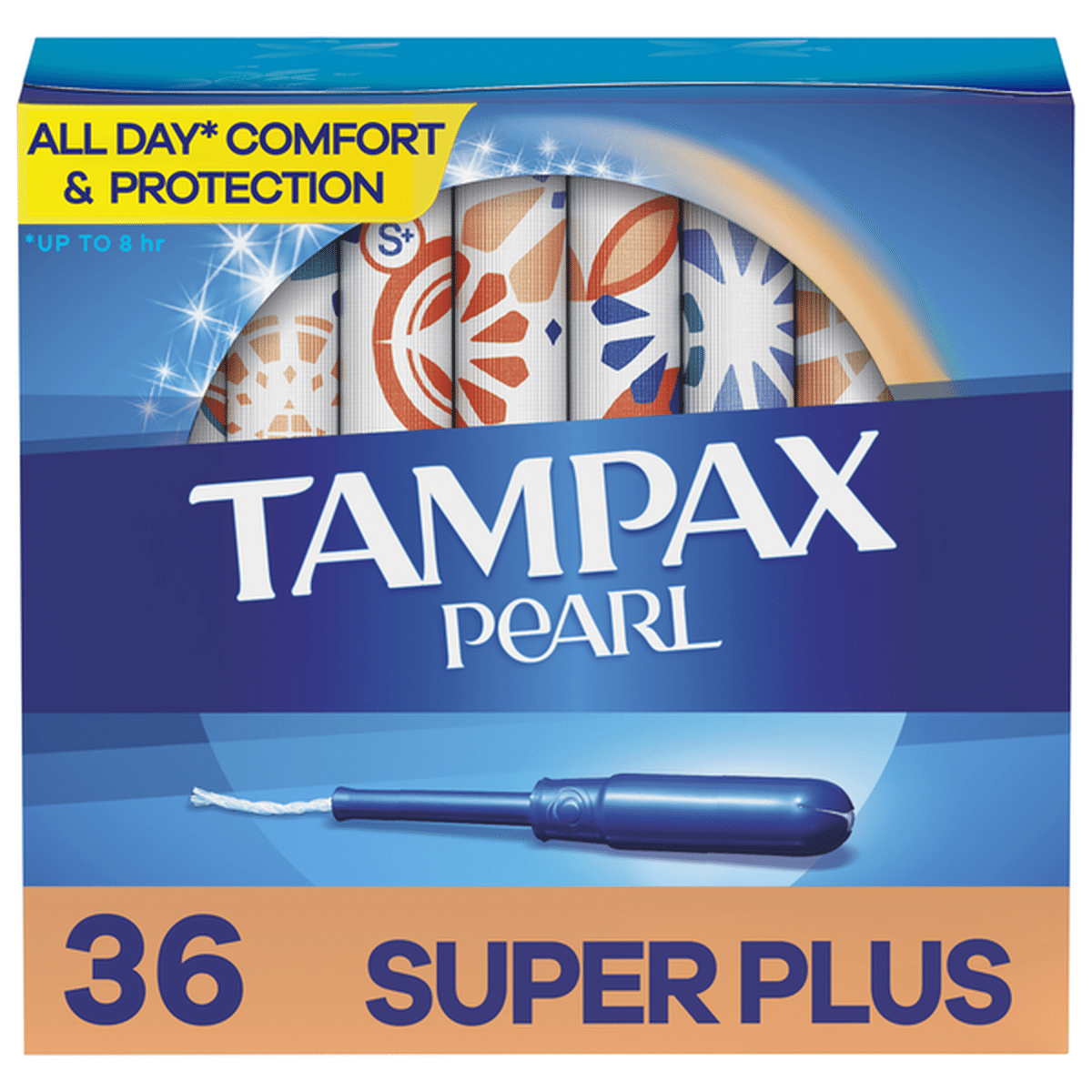 TAMPAX Pearl Tampons Super Plus Absorbency (36 ct) Delivery or Pickup Near  Me - Instacart