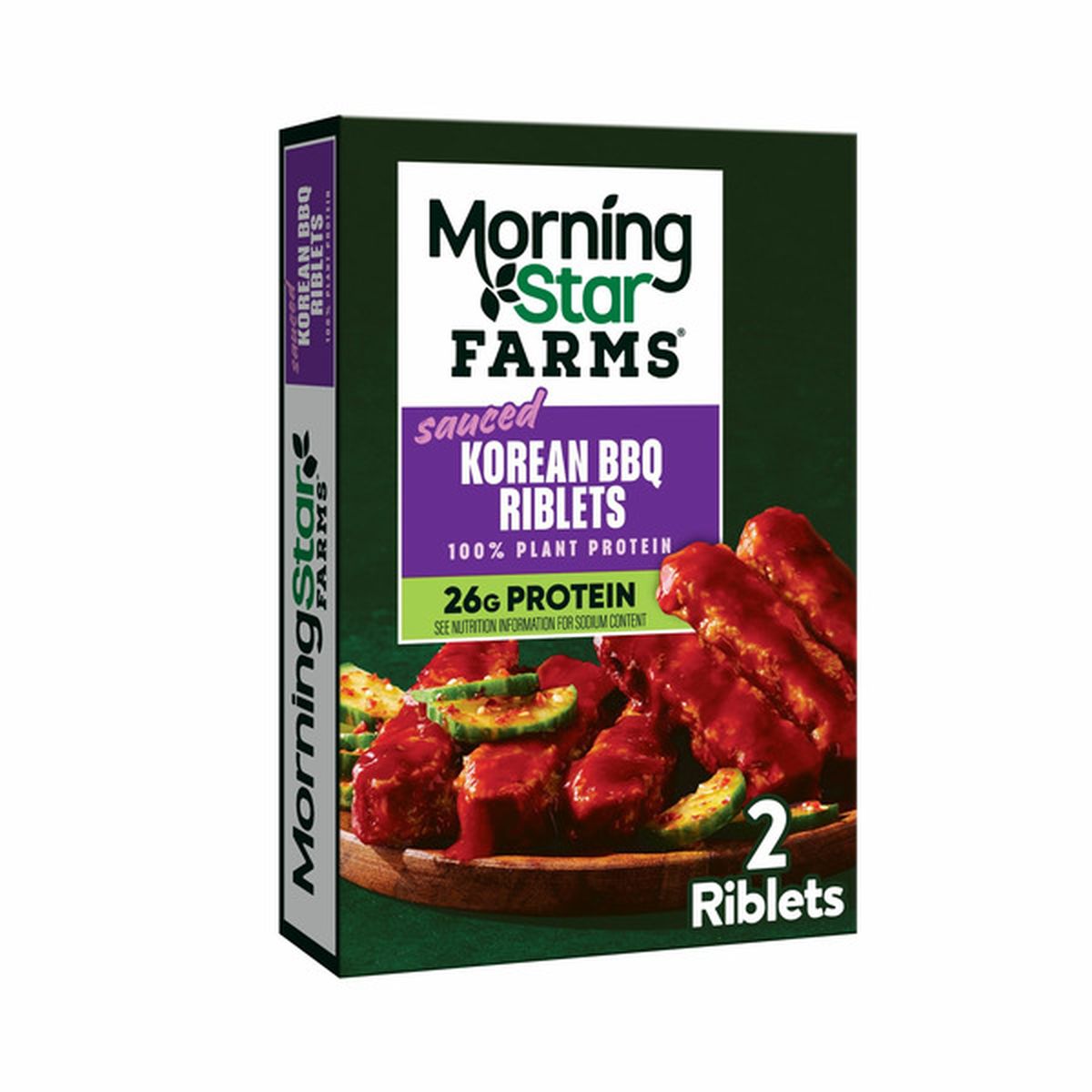 Morning Star Farms Meatless Sauced Riblets, Vegan Plant Based Protein ...