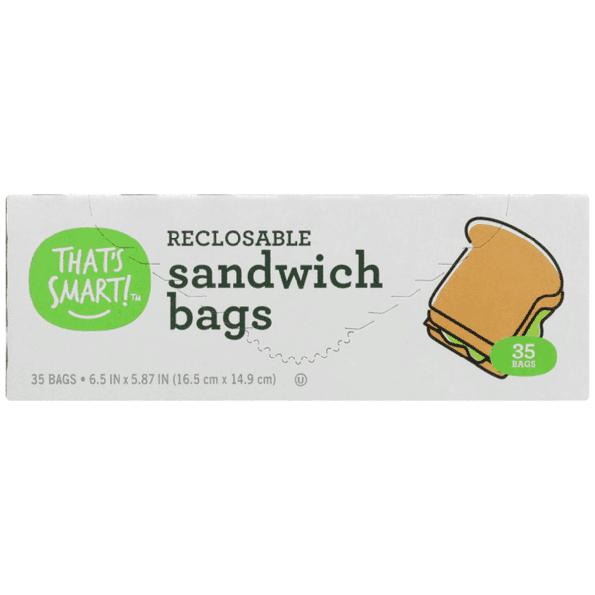 That's Smart! Reclosable Sandwich Bags (35 ct) Delivery or Pickup Near ...