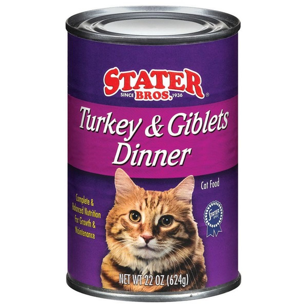 Stater Bros. Markets Turkey Giblets Dinner Cat Food 22 oz