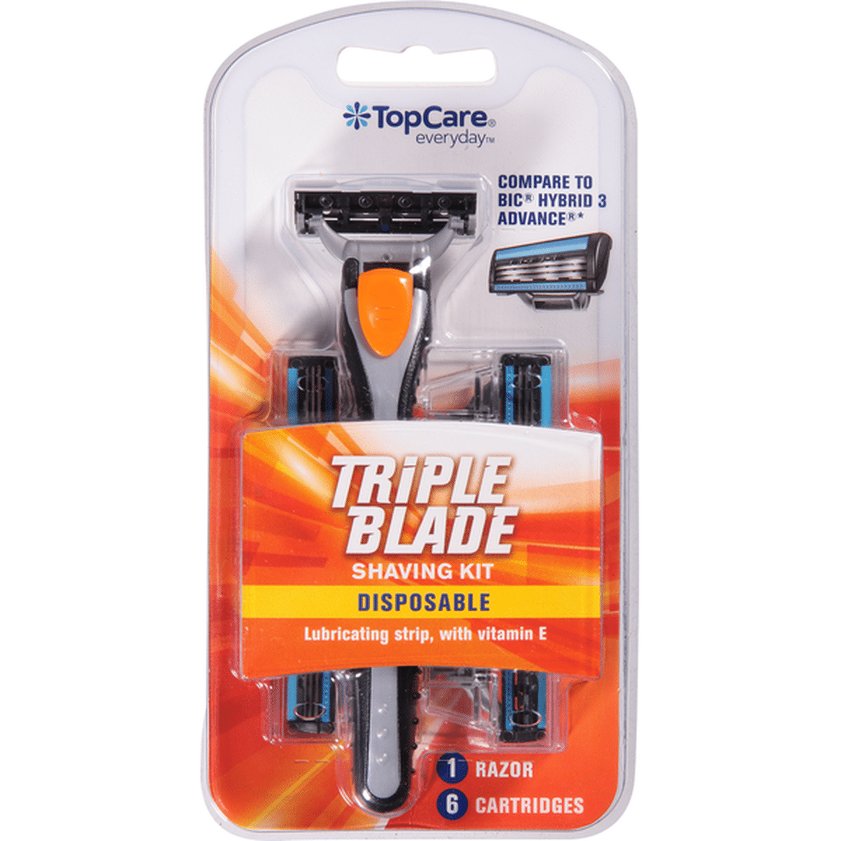 TopCare Shaving Kit, Triple Blade, Disposable (1 each) Delivery or ...