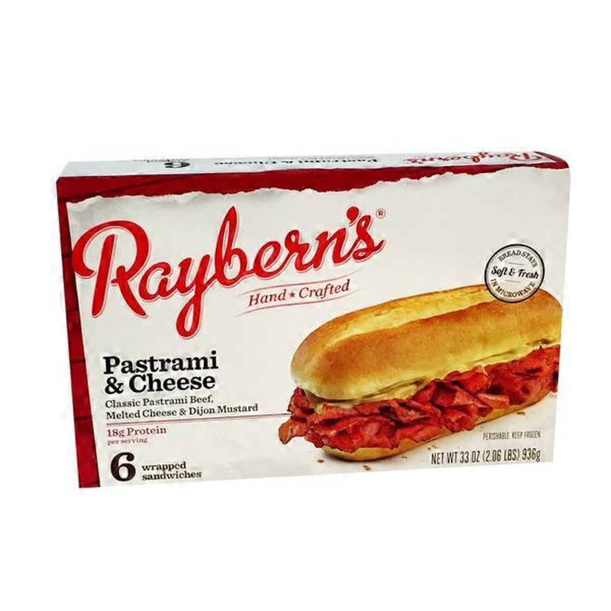 Raybern's Pastrami And Cheese Sandwich (6 Ct) Delivery Or Pickup Near ...