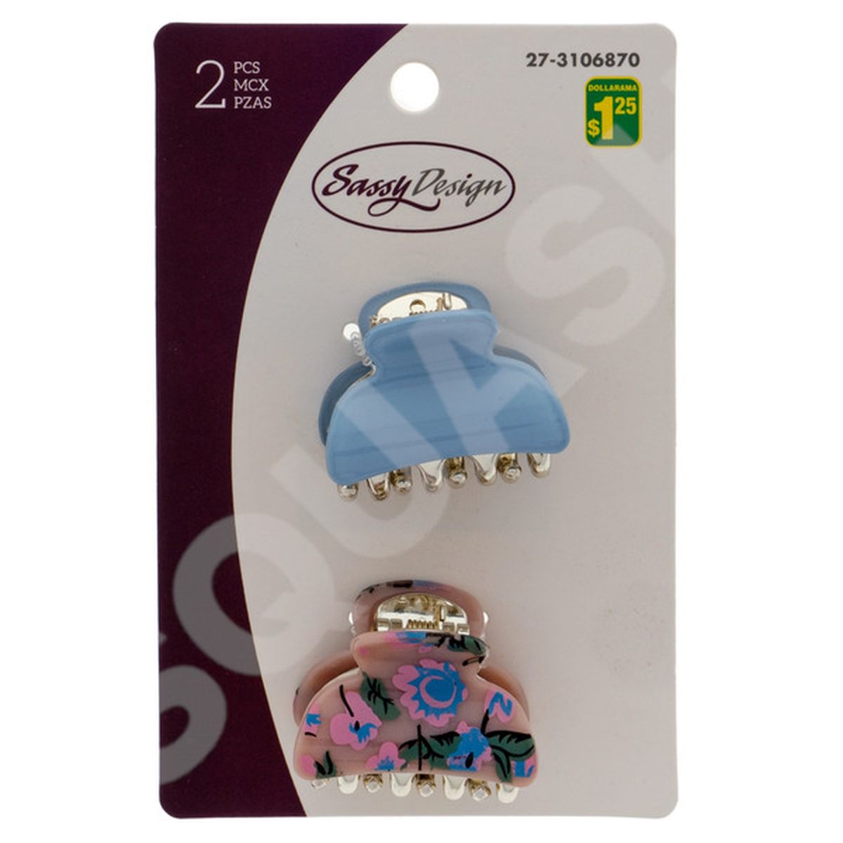 Dollarama Bobby Pins With Printed & Solid Color (2 ct) Delivery or Pickup  Near Me - Instacart