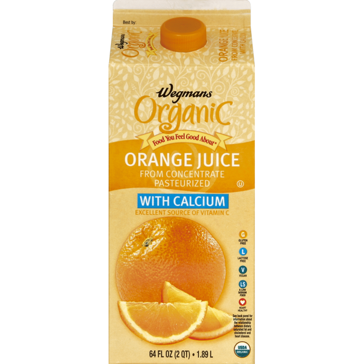 Wegmans Organic Food You Feel Good About Orange Juice With Calcium