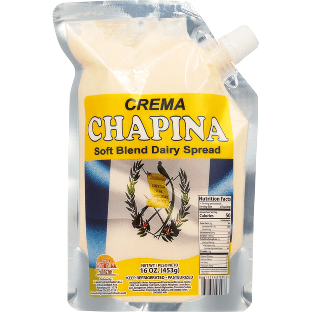 Crema Soft Blend Dairy Spread, Chapina (16 oz) Delivery or Pickup Near Me -  Instacart