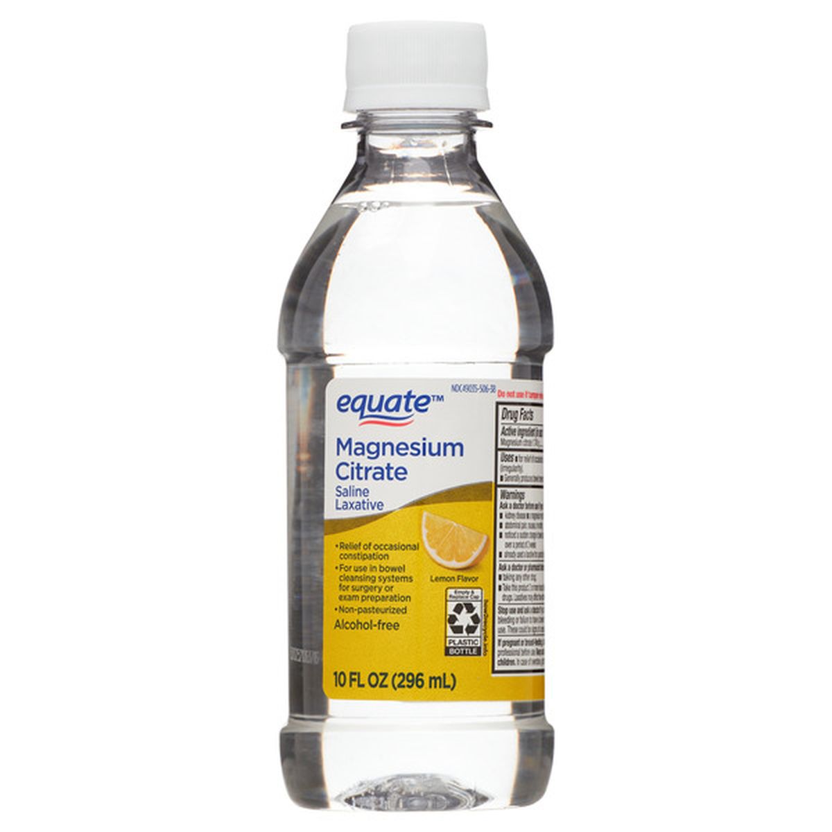 Equate Magnesium Citrate Saline Laxative, Lemon (10 fl oz) Delivery or