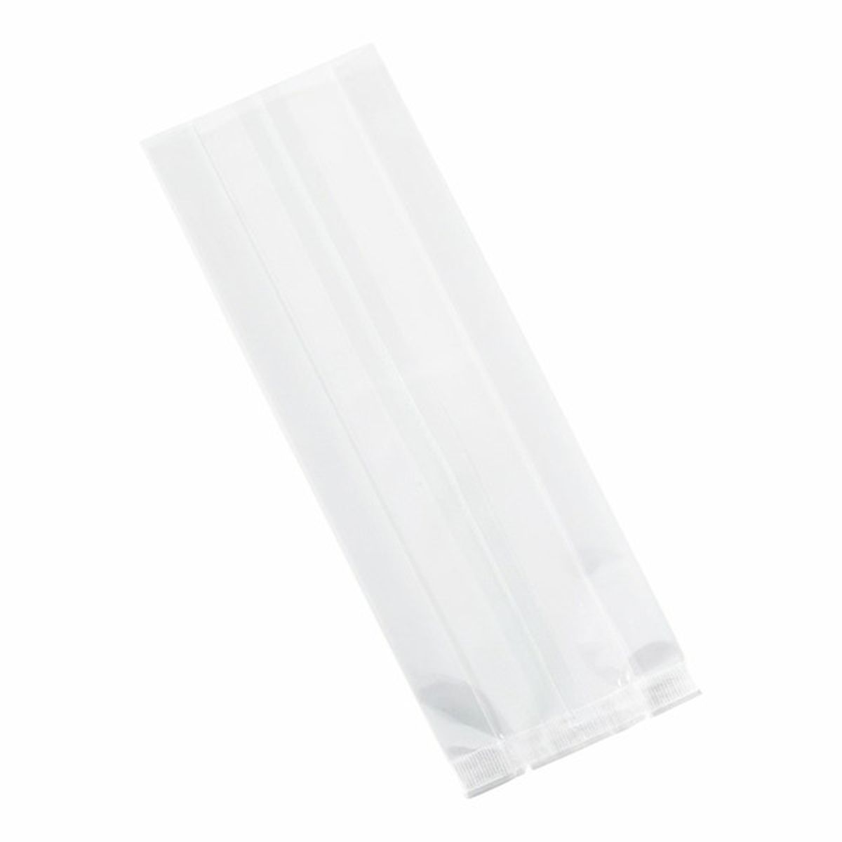 Restaurantware Clear Plastic Heat Sealable Gusset Bags 3 X 1 25 X 8 25