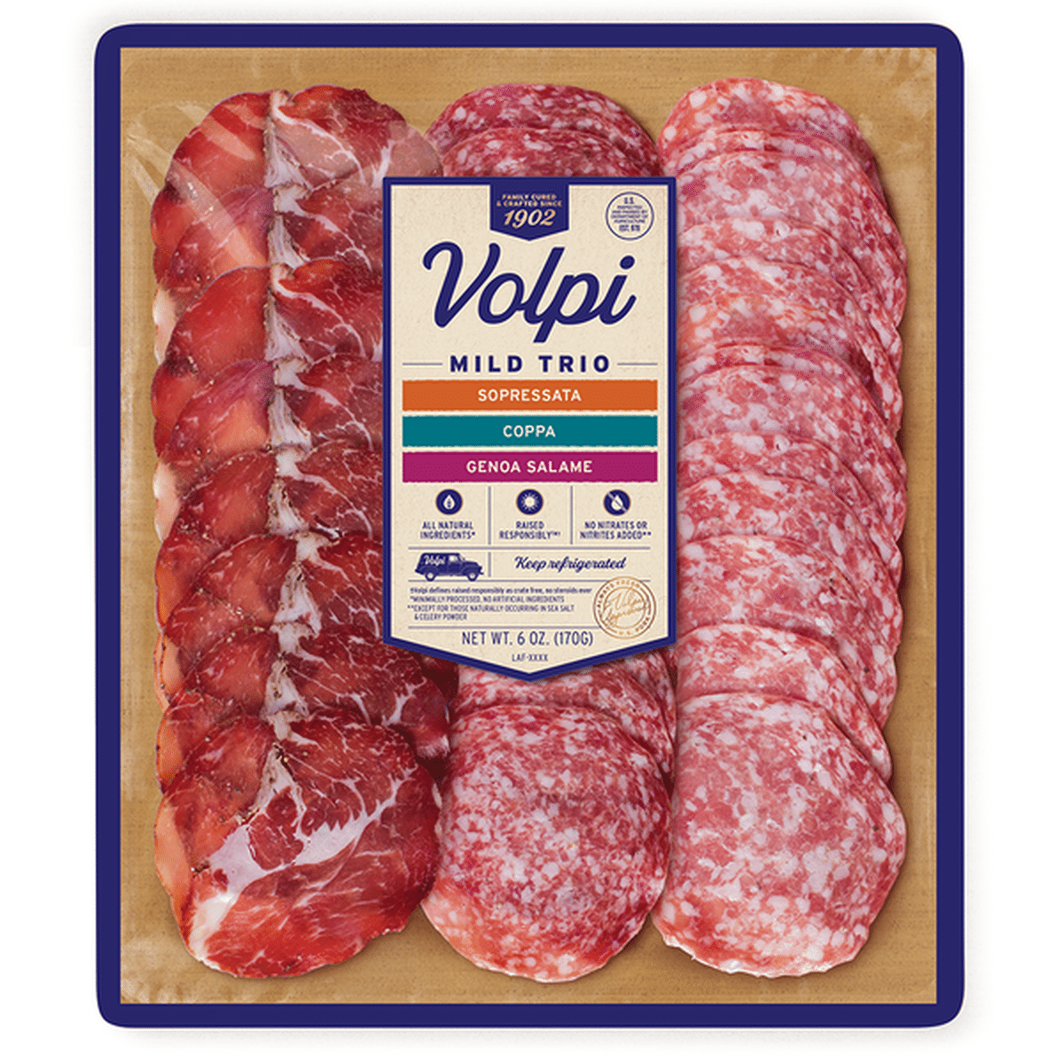 Volpi Mild Trio, Charcuterie Variety