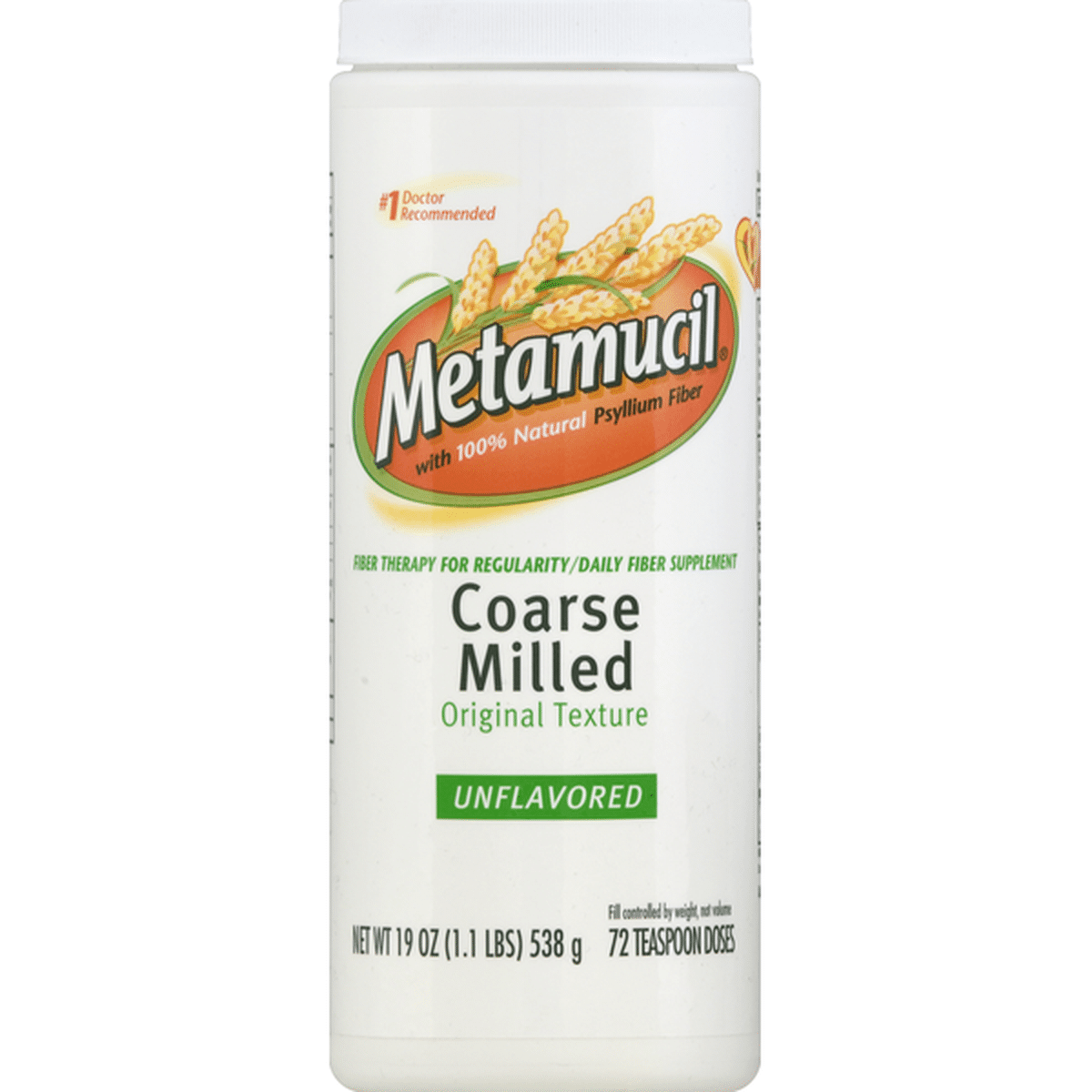 Metamucil Fiber Multihealth Powder Original Coarse 19 Oz Delivery