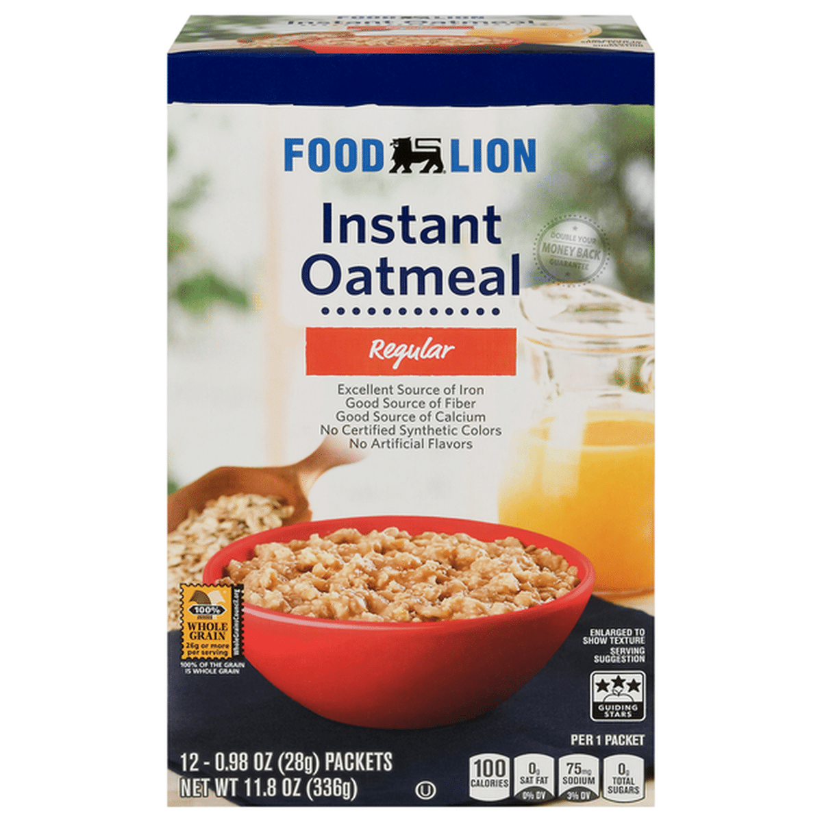 Food Lion Oatmeal, Instant, Regular (12 each) Delivery or Pickup Near ...