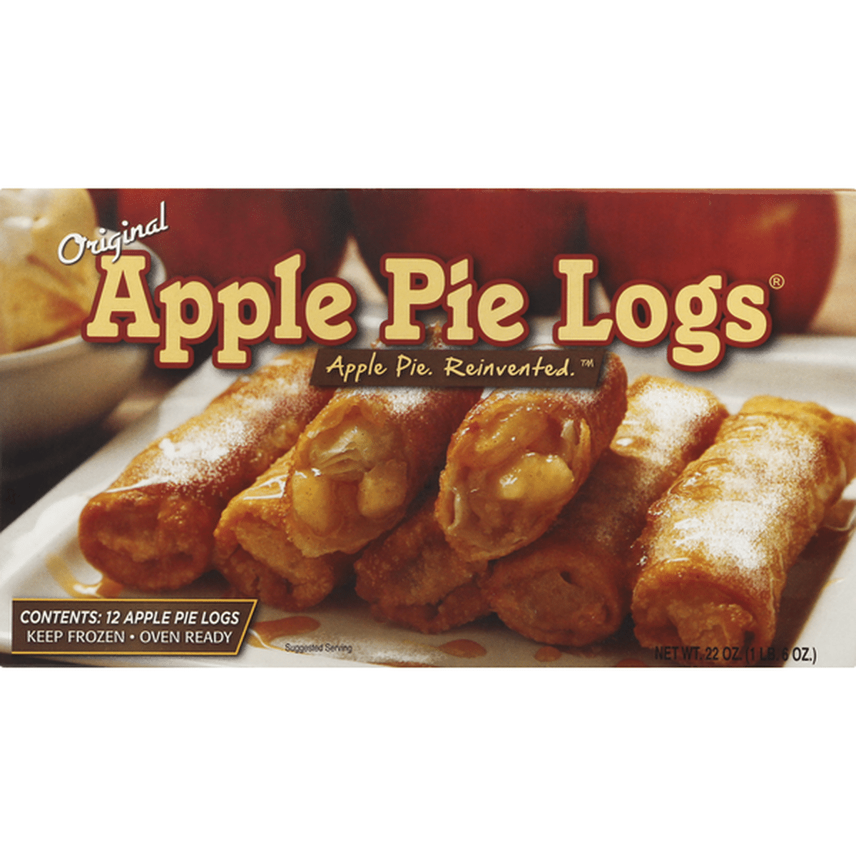 Finger Food Products Apple Pie Logs, Original (12 each) Delivery or Pickup  Near Me - Instacart