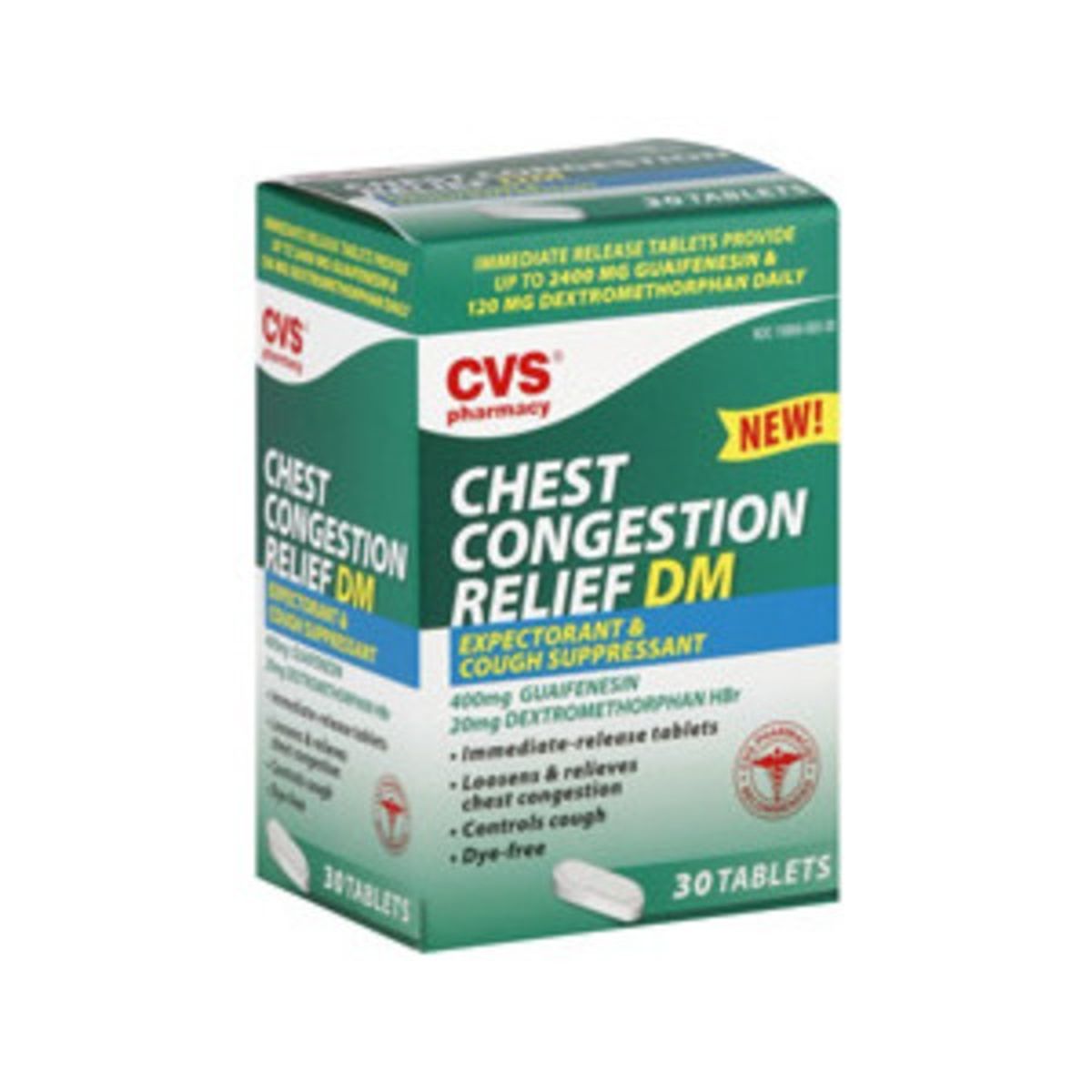 CVS Pharmacy Chest Congestion Relief DM Expectorant & Cough Suppressant ...