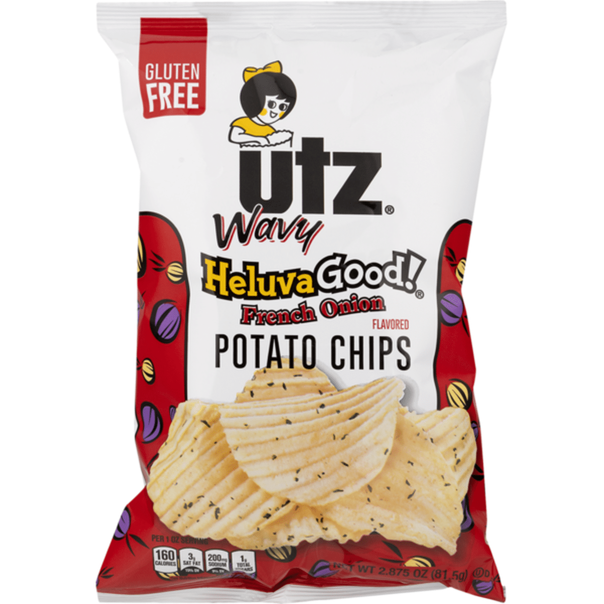 Utz Wavy Heluva Good! Potato Chips French Onion (2.875 Oz) Delivery Or ...