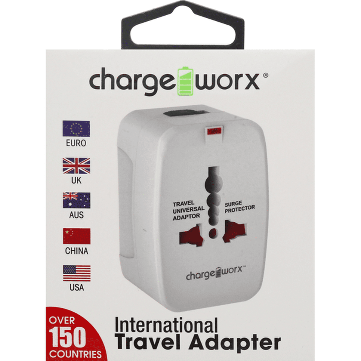 chargeworx international travel adapter