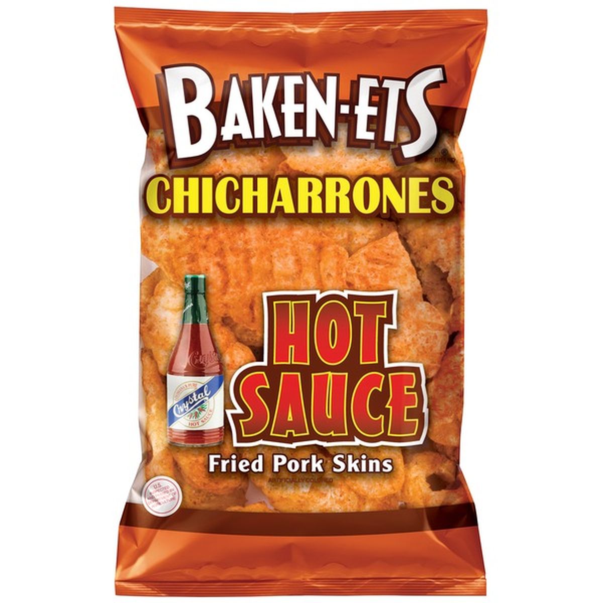 Baken Ets Hot Sauce Chicharrones Fried Pork Skins Oz Delivery