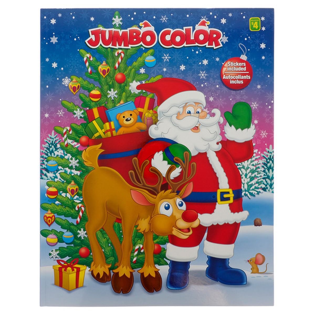 Dollarama Jumbo Coloring Book With Stickers - 14 (each) Delivery or Pickup  Near Me - Instacart