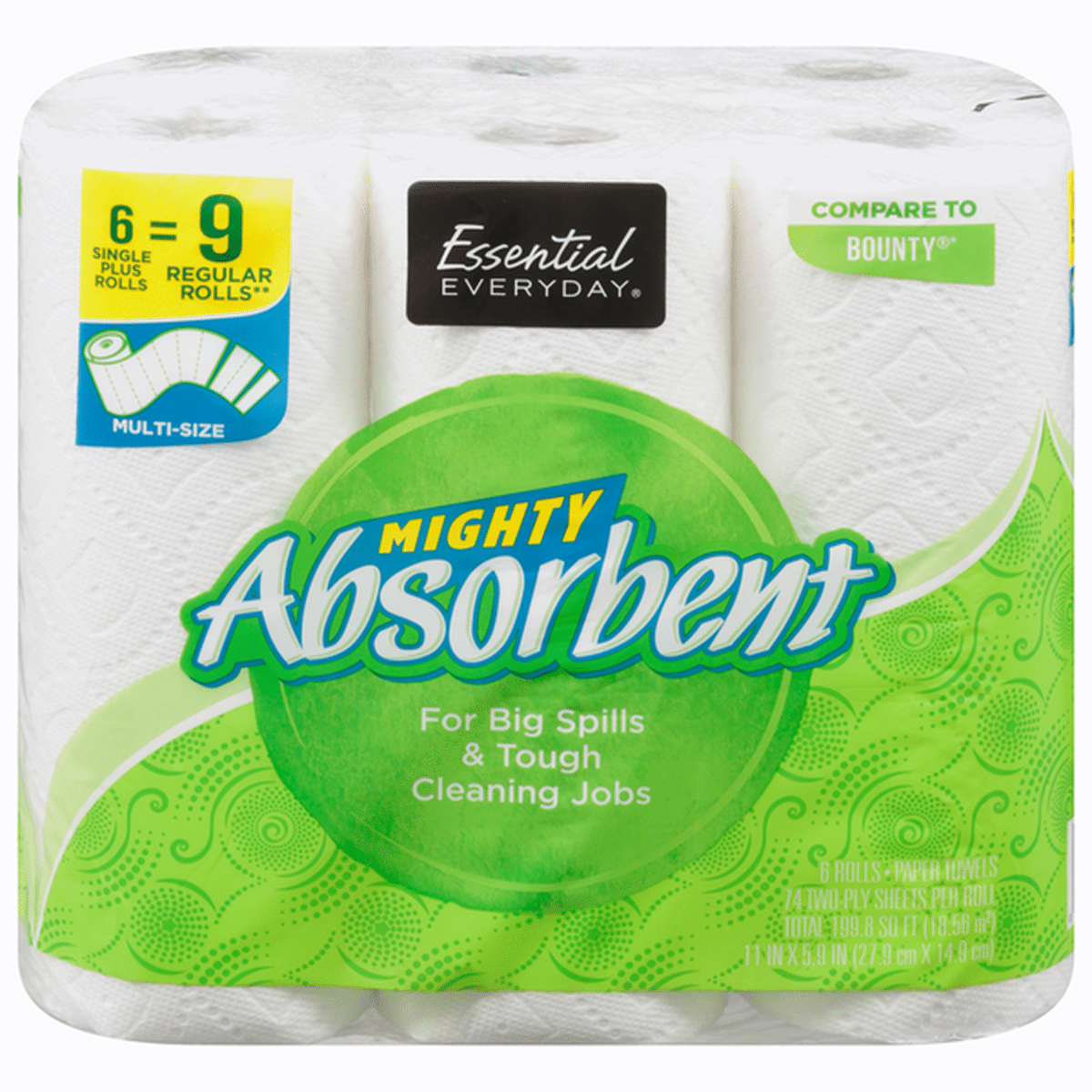 Essential Everyday Paper Towels, Absorbent, Mighty (74 each) Delivery or  Pickup Near Me - Instacart