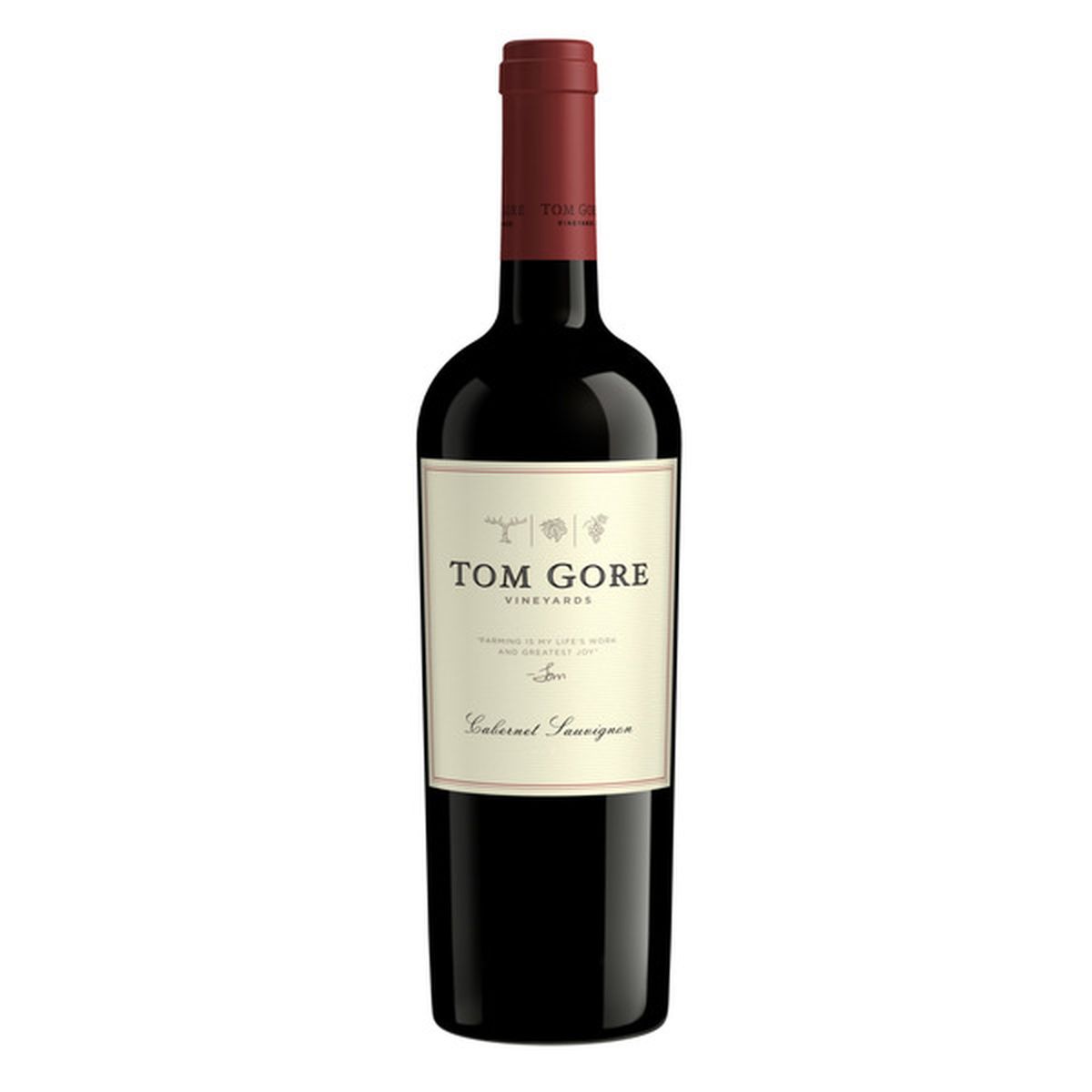 Tom Gore Vineyards Cabernet Sauvignon Red Wine Bottle (750 ml