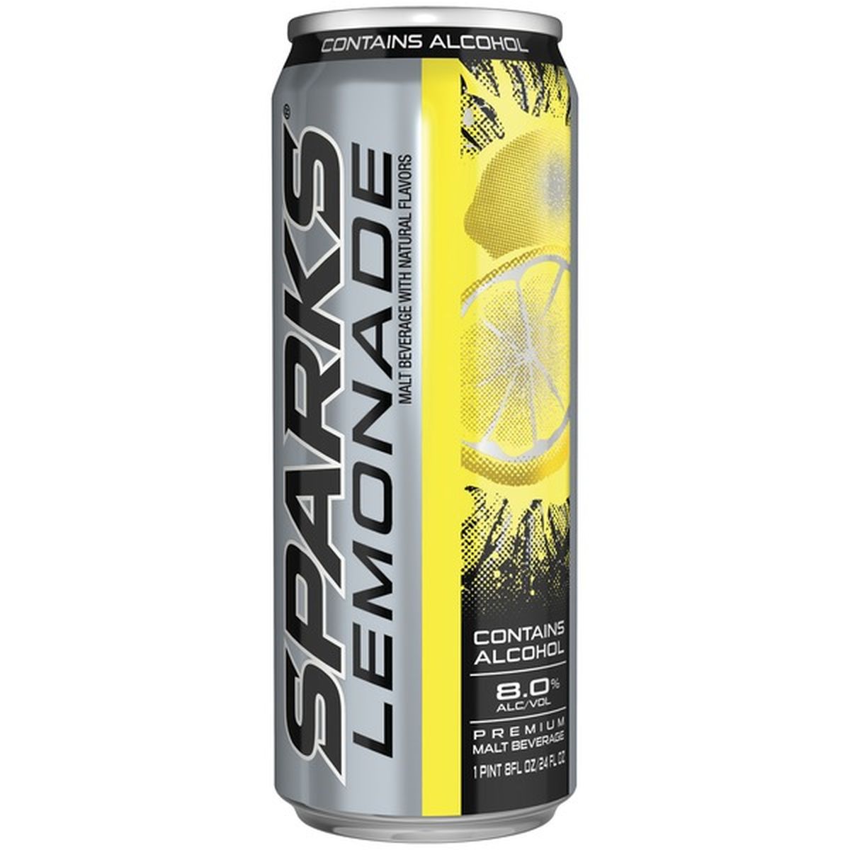 Sparks Lemonade 8. Alcohol By Volume Premium Malt Beverage (16 fl oz