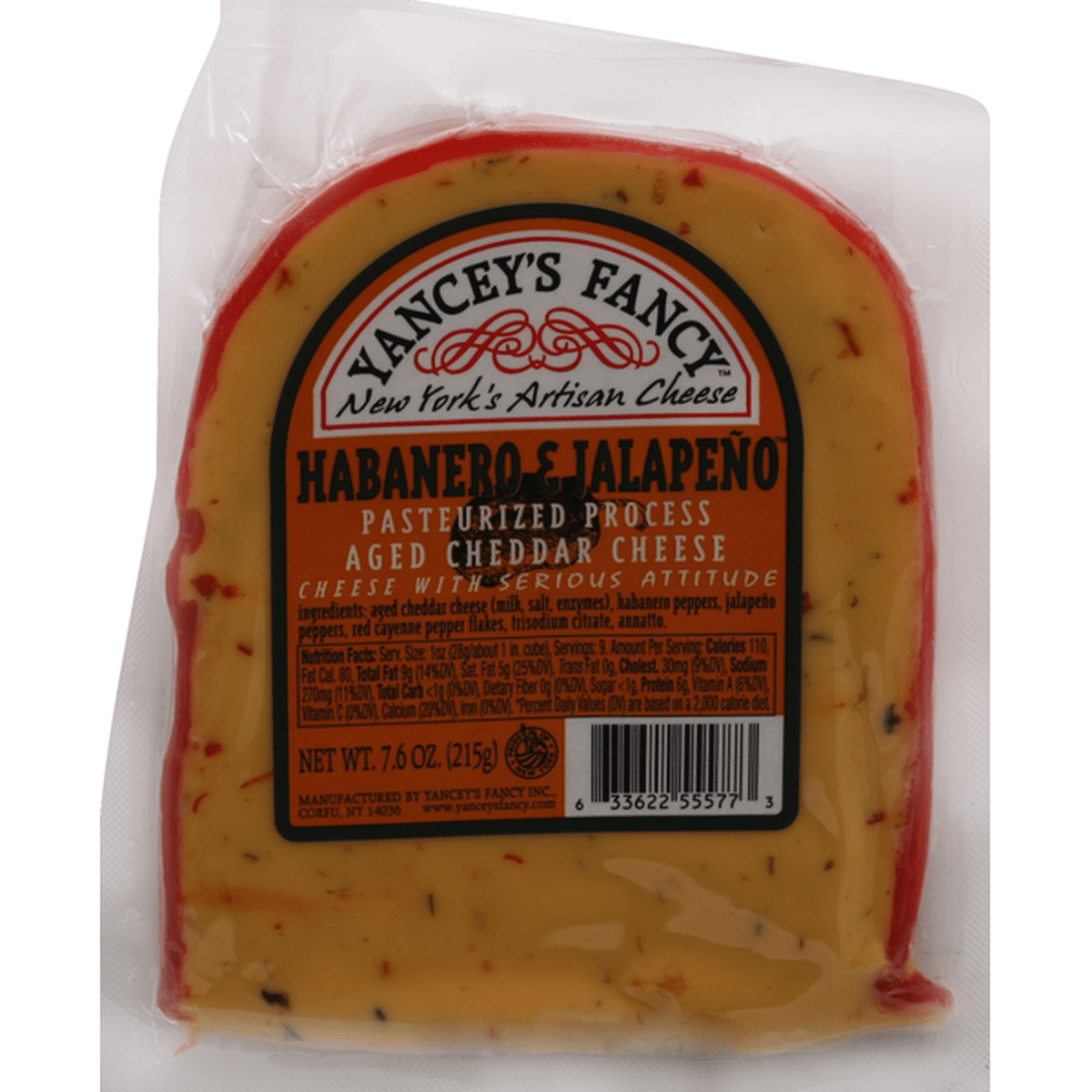 Yanceys Fancy Cheddar Cheese Habanero And Jalapeno 76 Oz Delivery Or Pickup Near Me Instacart