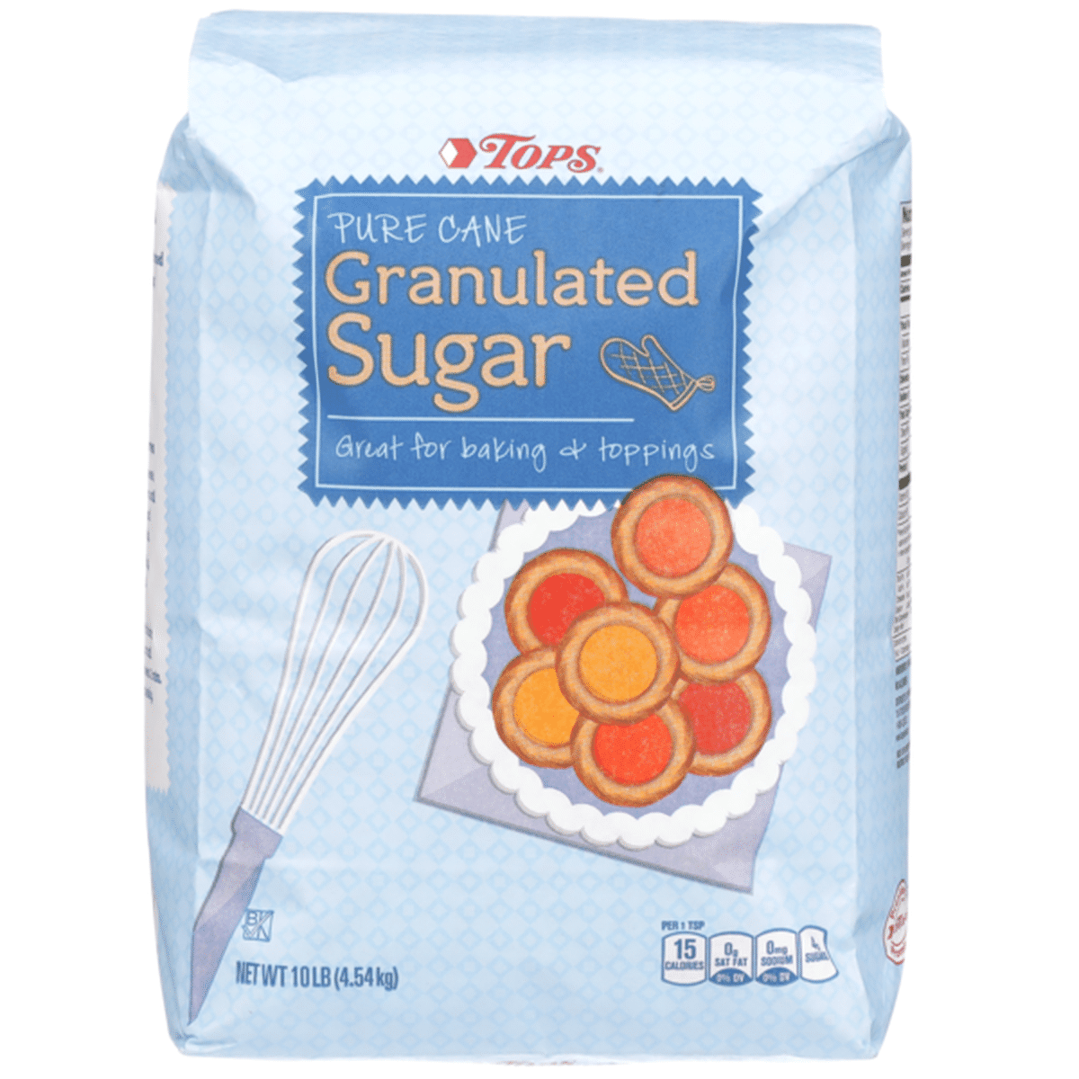 TOPS Pure Cane Granulated Sugar (10 lb) Delivery or Pickup Near Me 