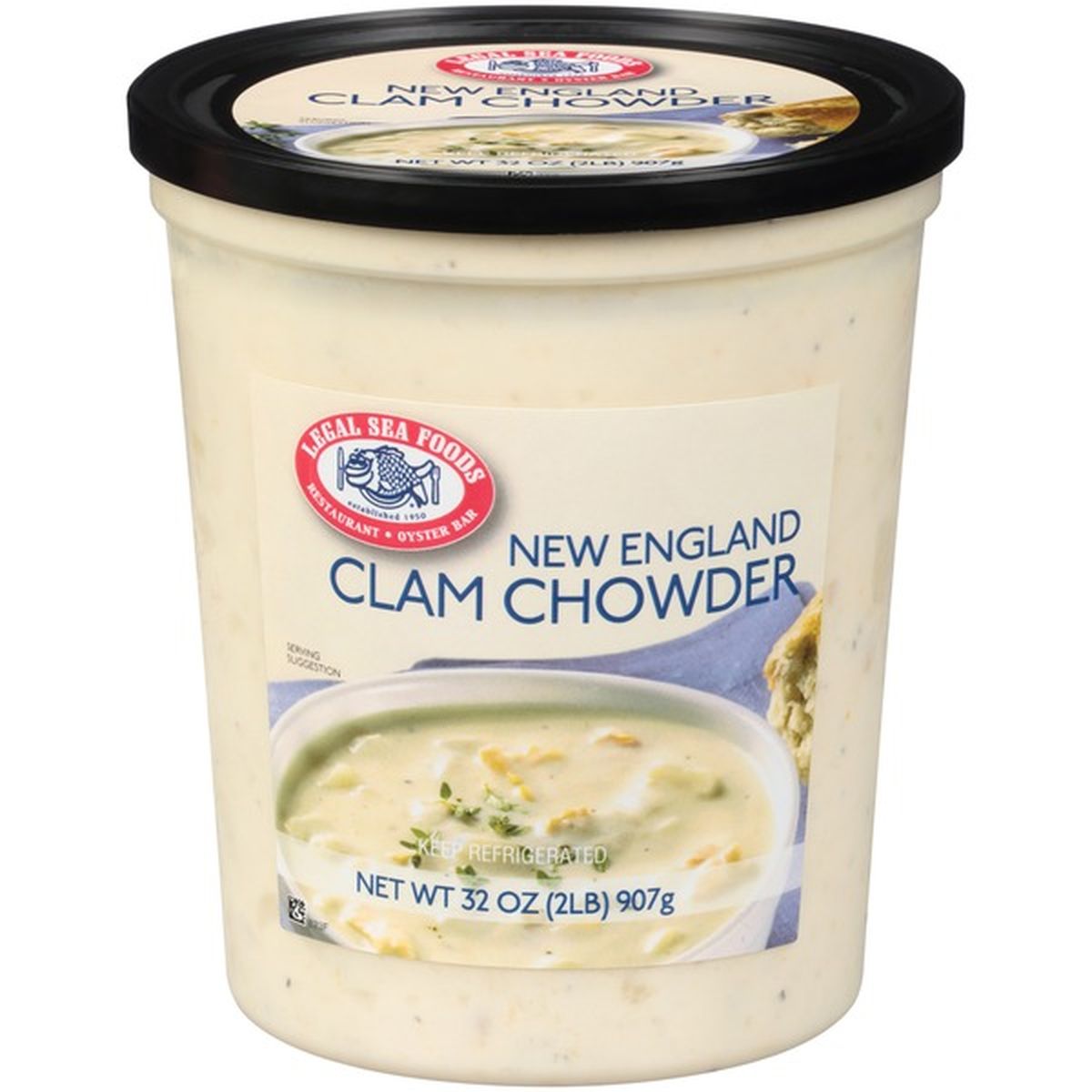 Legal Sea Foods New England Clam Chowder Soup 32 Oz Delivery Or Pickup Near Me Instacart