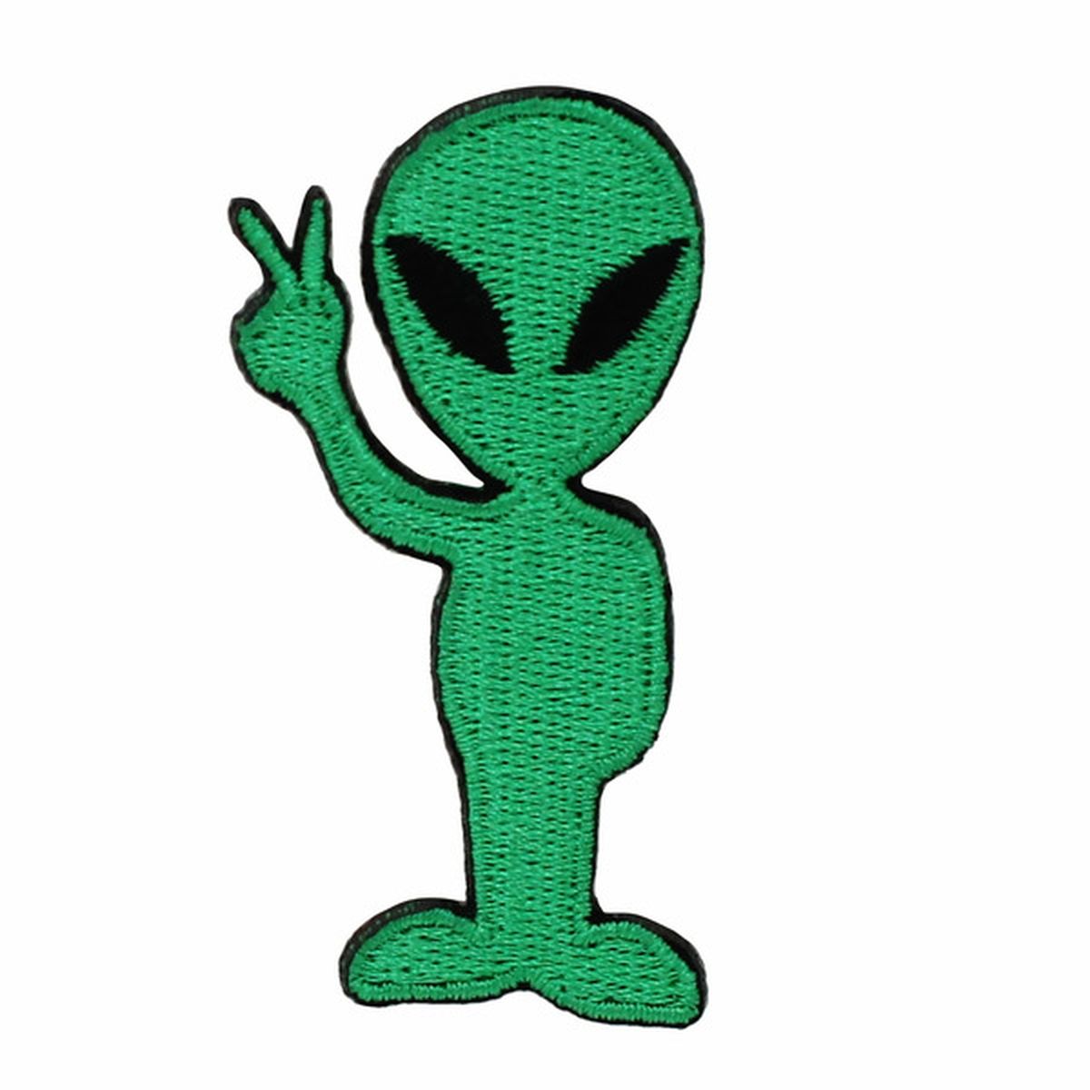 Gwen Studios Embroidered Alien Iron-on Patch Applique, 2.4 x 1.1 Inch ...