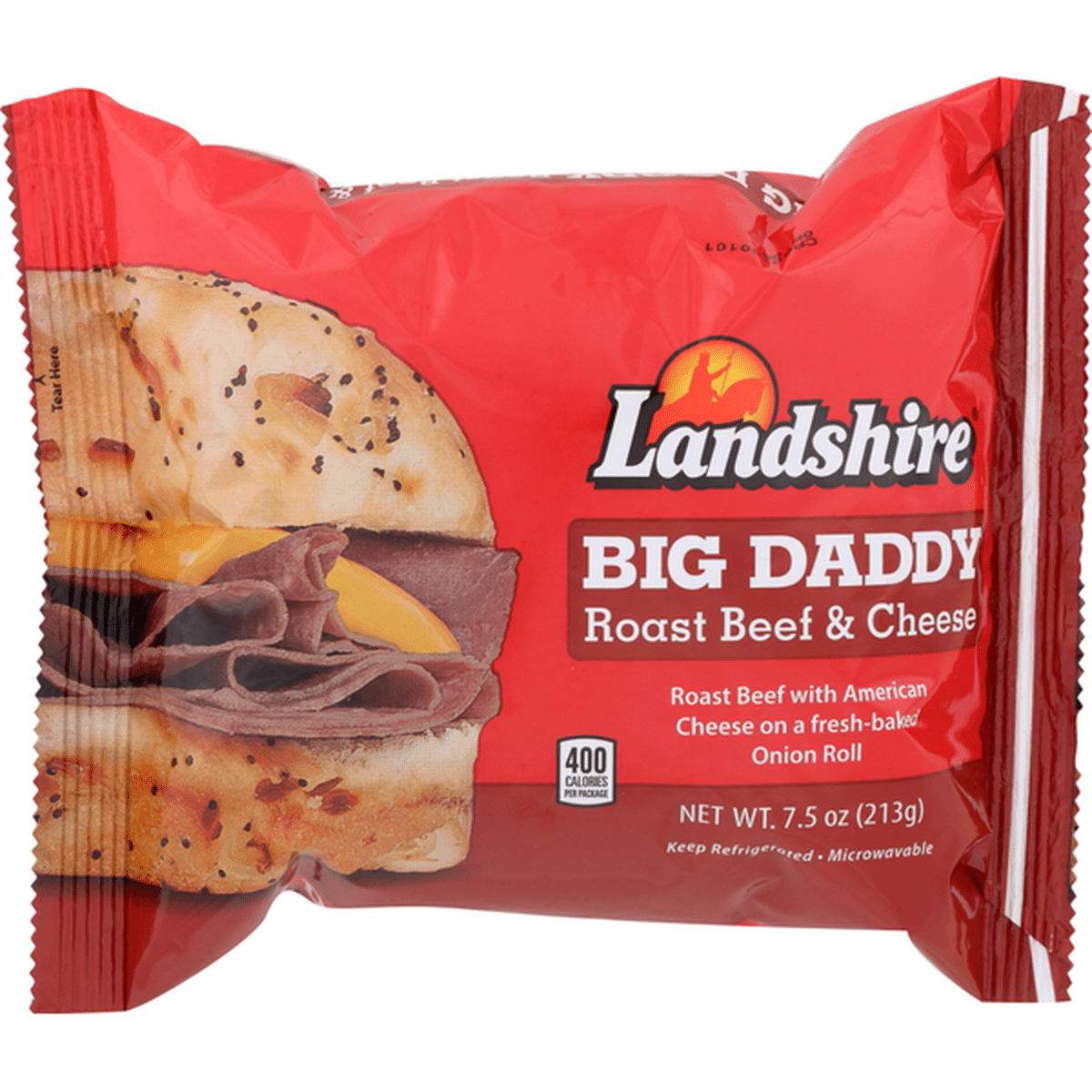 Landshire Big Daddy Roast Beef & Cheese (7.5 oz) Delivery or Pickup Near Me  - Instacart