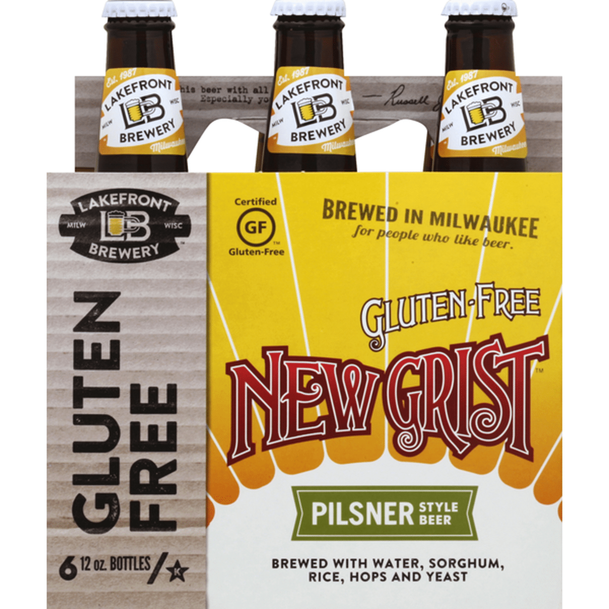 Lakefront Beer, Pilsner Style, New Grist (12 Fl Oz) Delivery Or Pickup ...