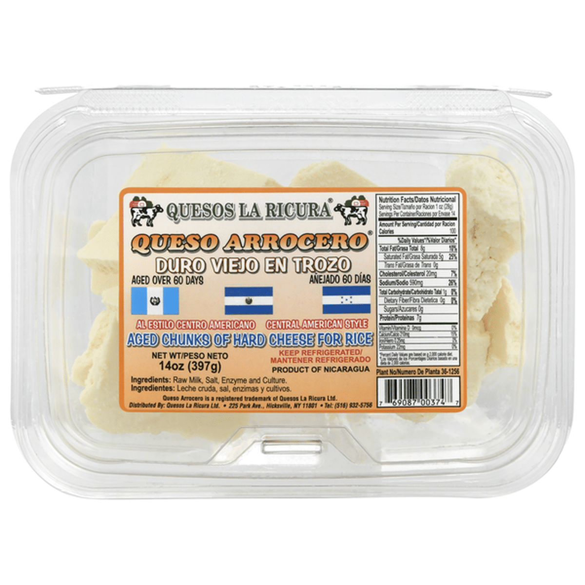 Quesos La Ricura Cheese Chunks, Central American Style (14 oz) Delivery or  Pickup Near Me - Instacart