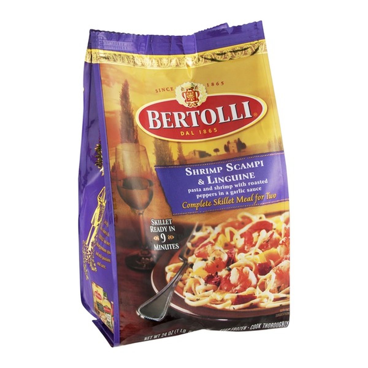 Bertolli Complete Skillet Meal For Two Shrimp Scampi Linguine Oz