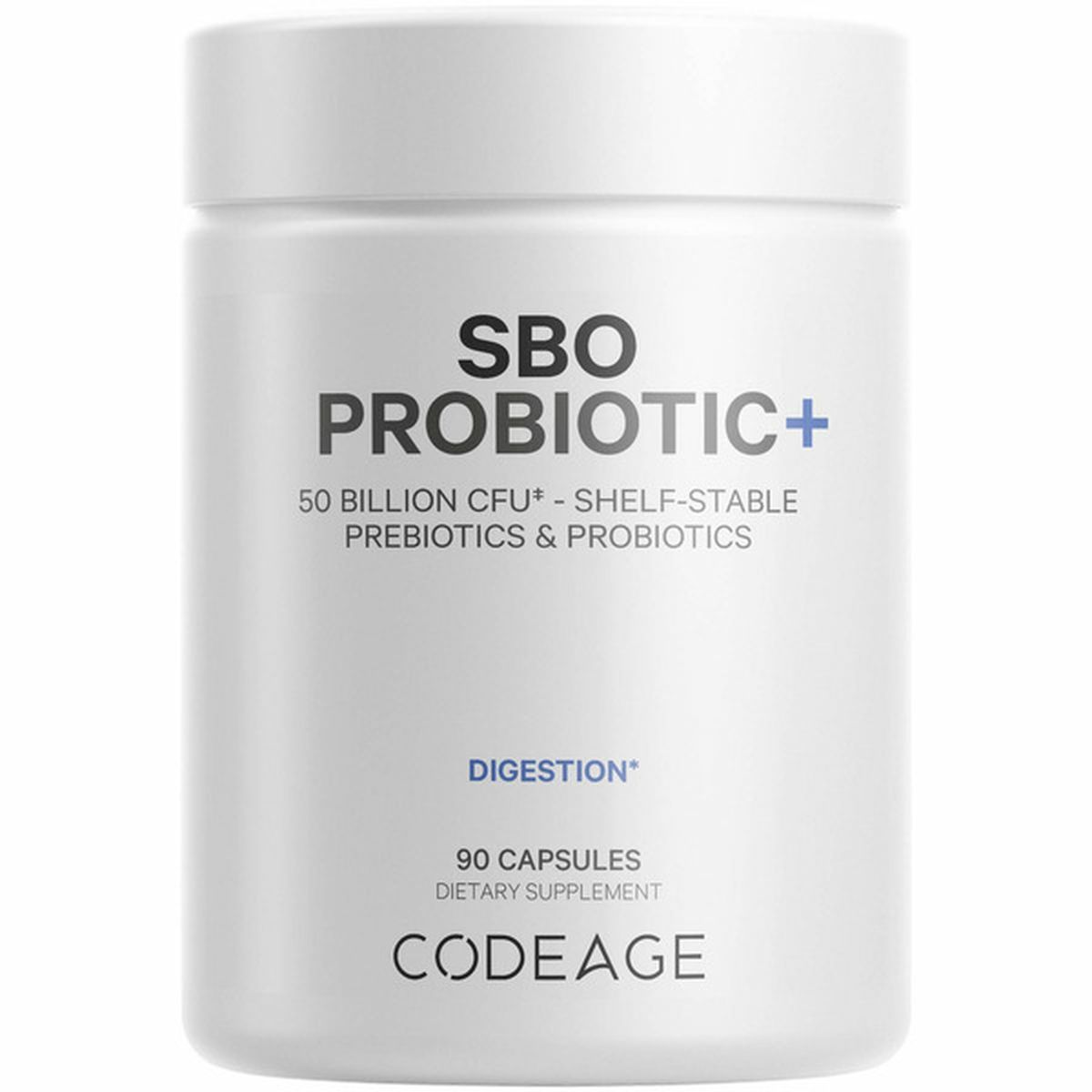 Codeage Sbo Probiotic + 50 Billion Cfu Digestion Dietary Supplement ...