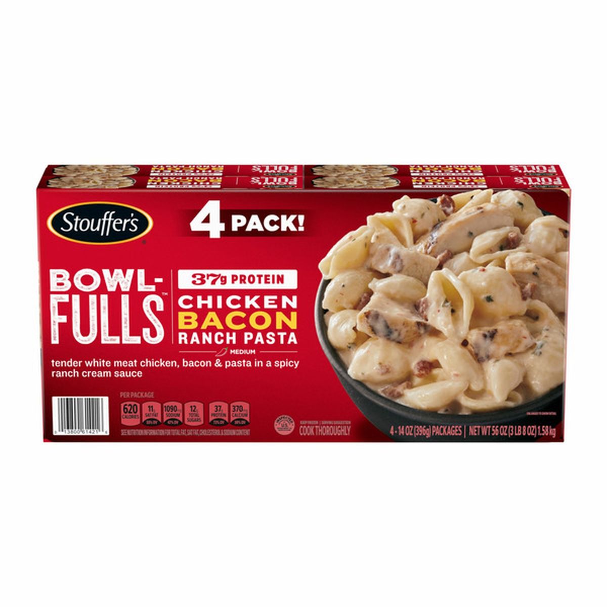 Stouffers Bowl Fulls Chicken Bacon Ranch Pasta 14 Oz Delivery Or Pickup Near Me Instacart 2947