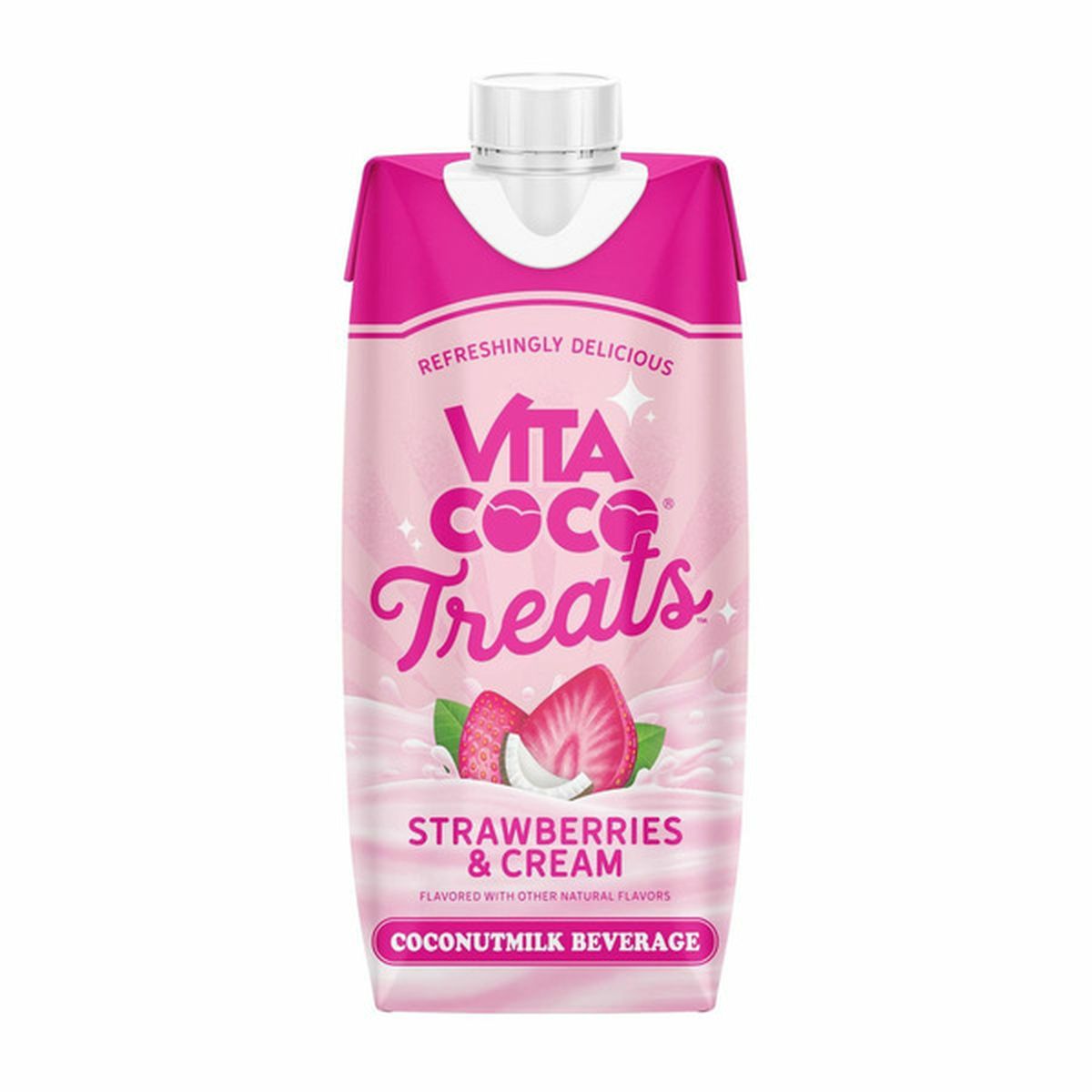 Vita Coco Treats Strawberries & Cream Coconut Milk Drink (16.9 fl oz ...