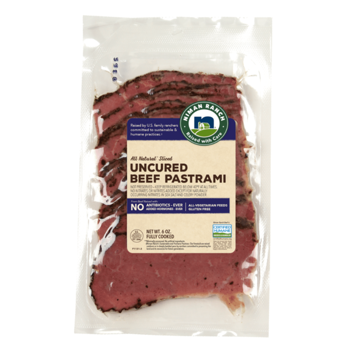 Niman Ranch Uncured Pastrami (6 oz) Delivery or Pickup Near Me Instacart