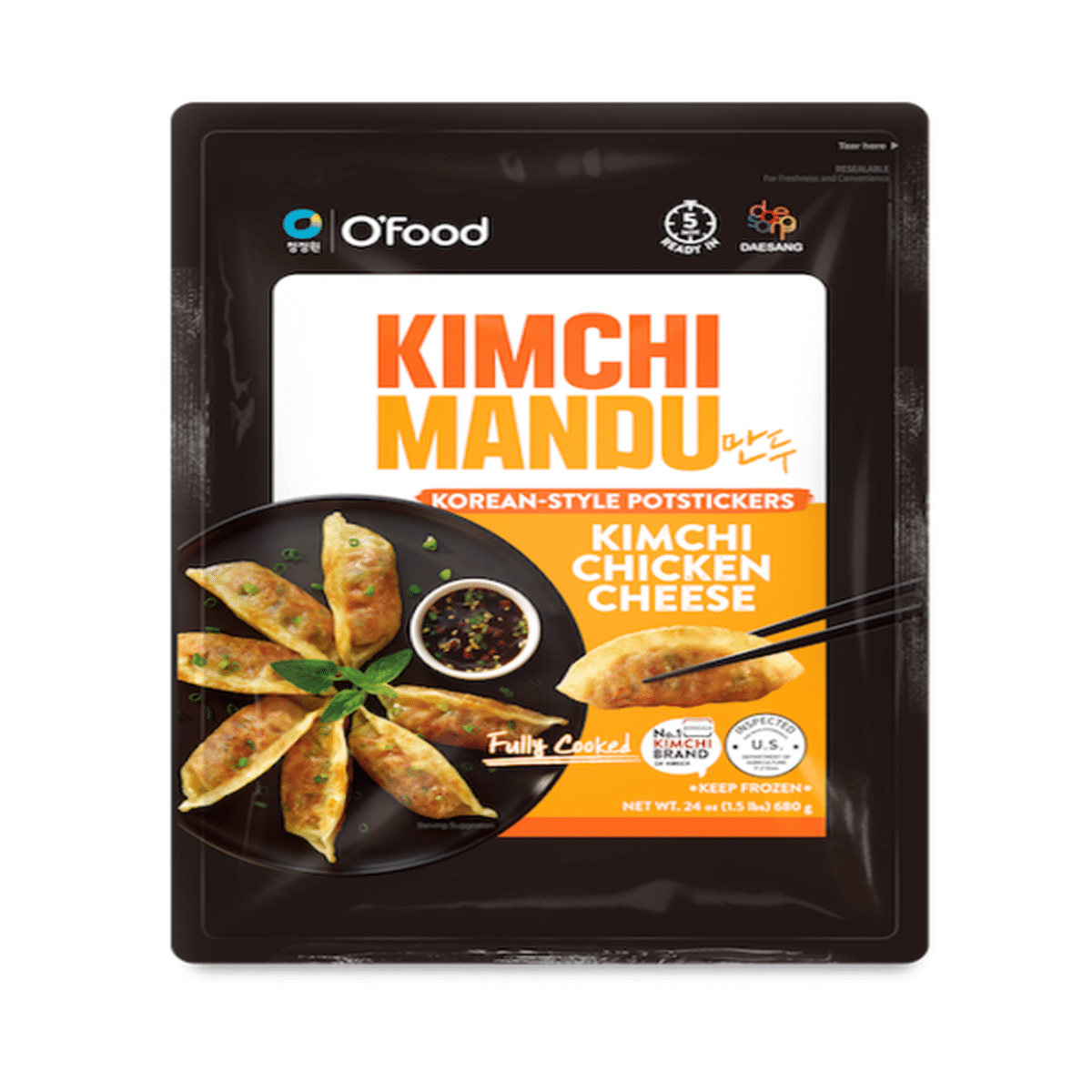 O'Food Kimchi Mandu - Kimchi Chicken Cheese (Korean-style Potstickers ...