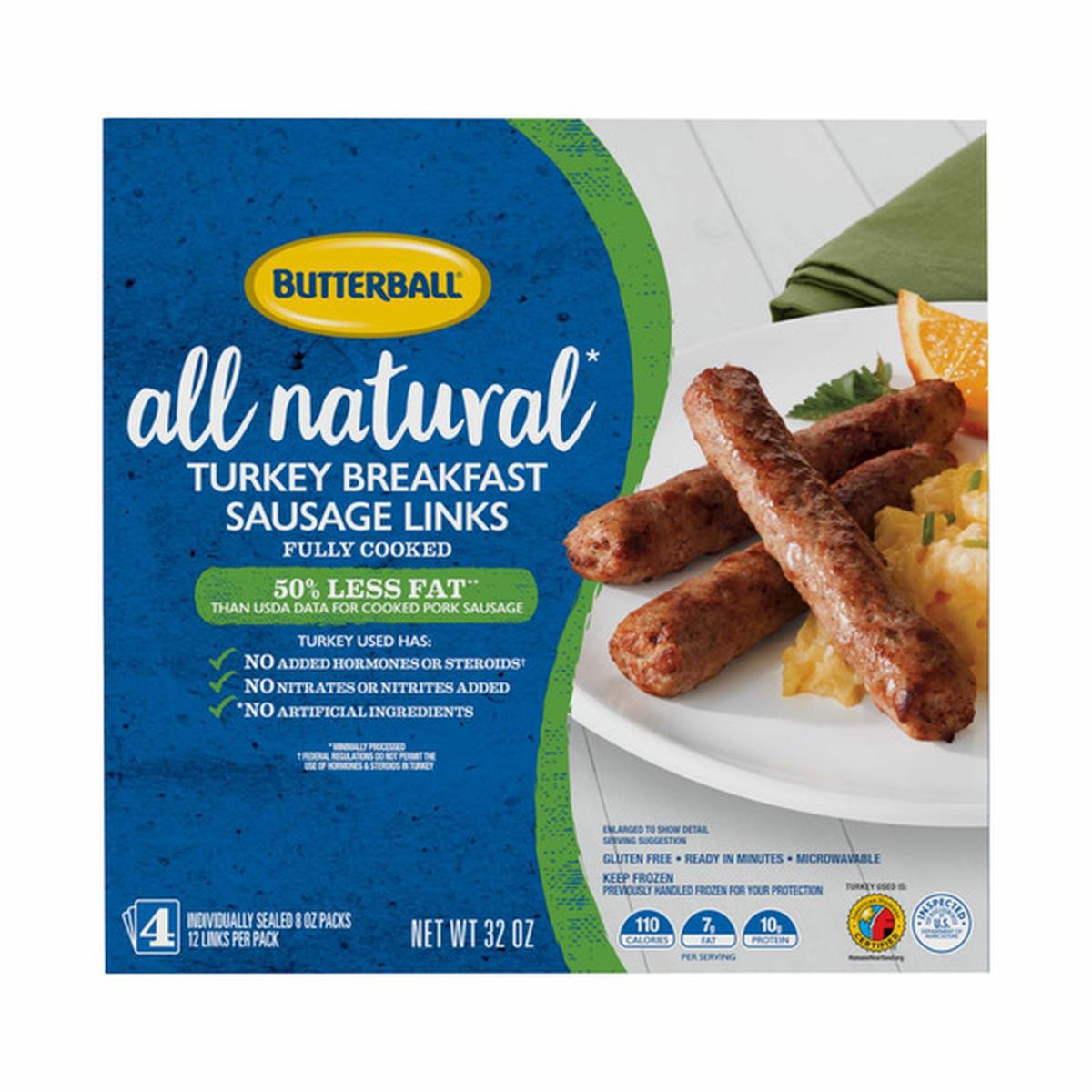 Butterball Turkey Breakfast Sausage Links (2 lb) Delivery or Pickup