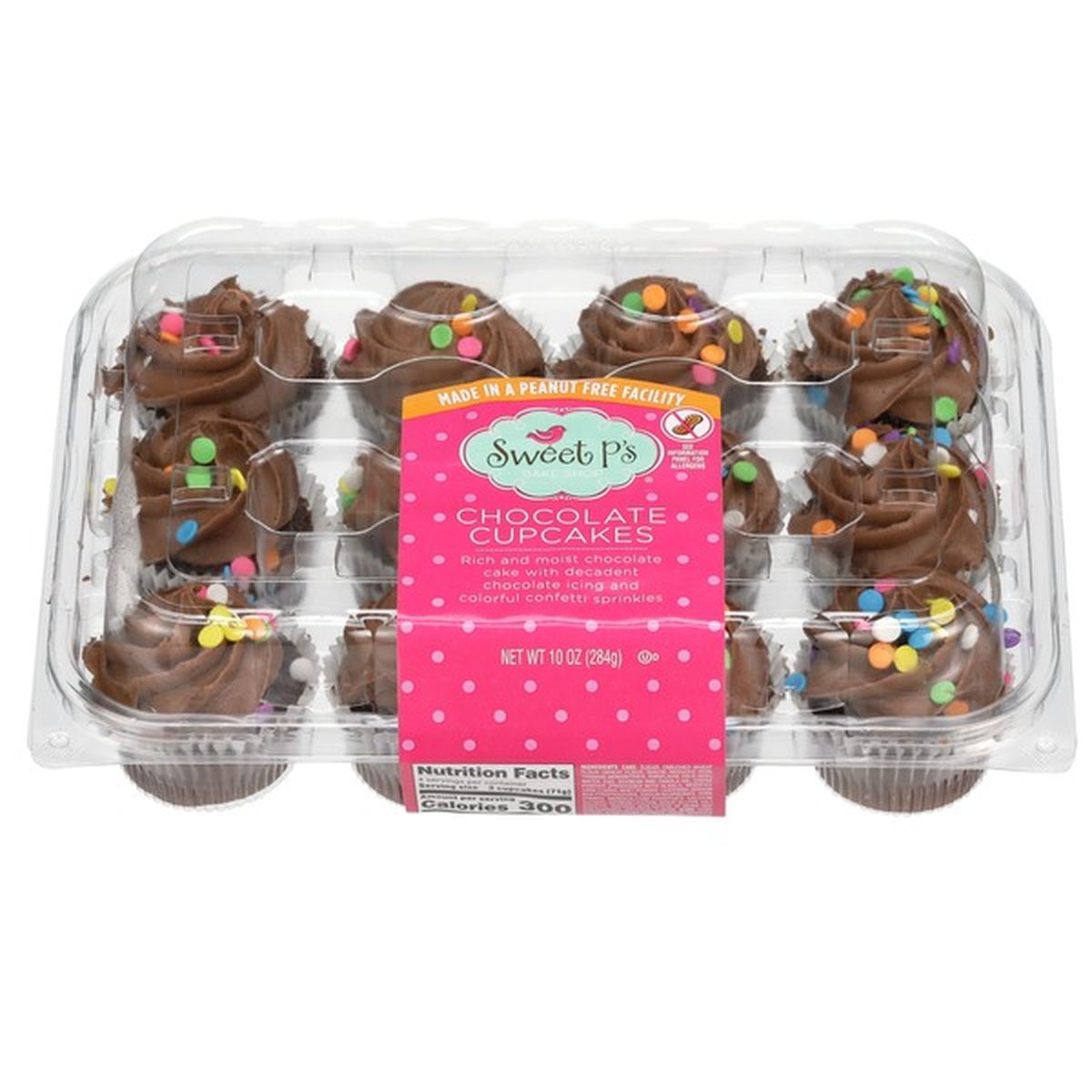 Sweet P's Chocolate Cupcakes (10 oz) Delivery or Pickup Near Me - Instacart