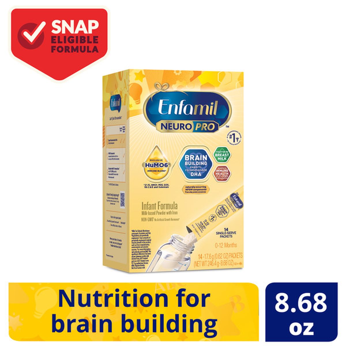 Enfamil infant formula store packets