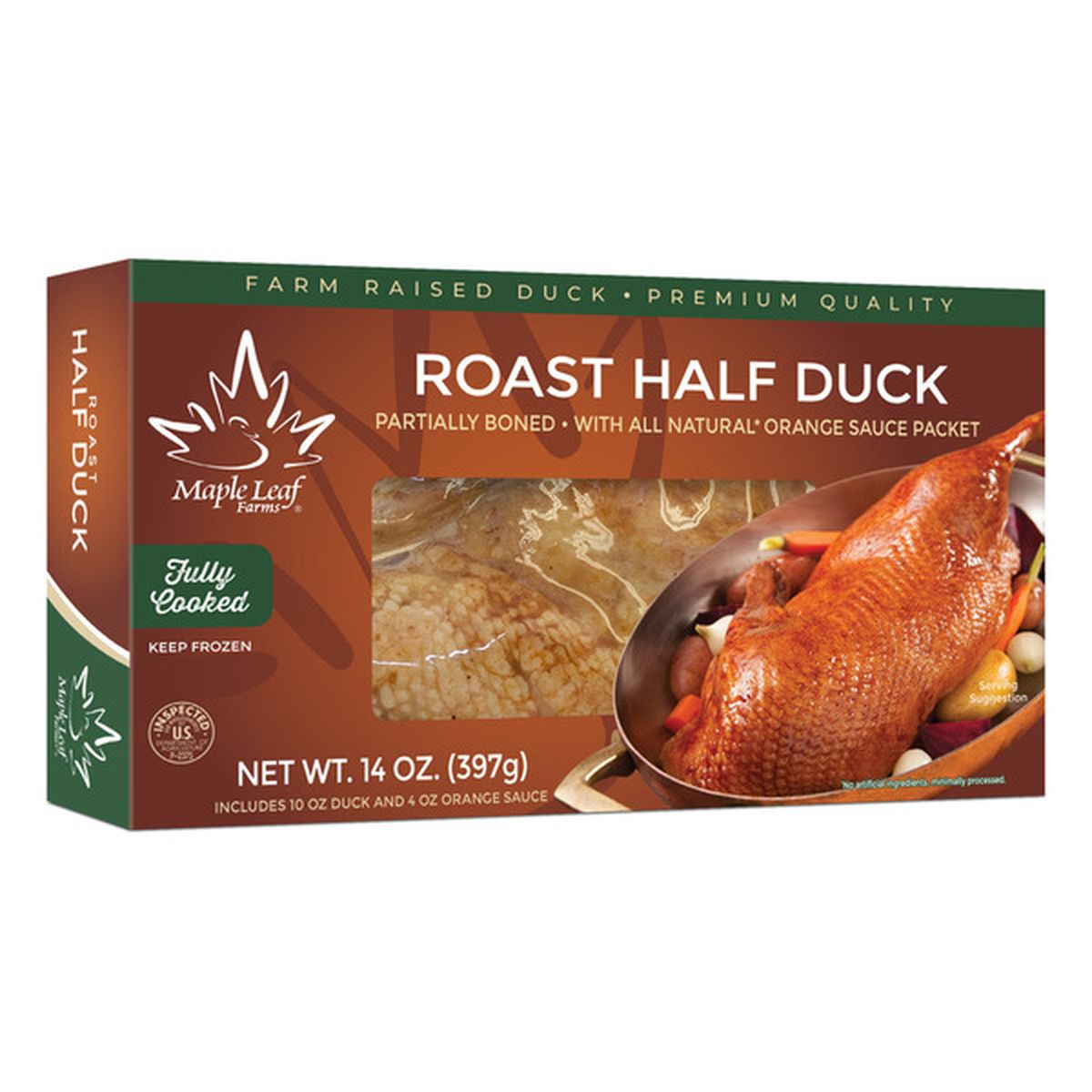 Maple Leaf Farms Roast Half Duck With Orange Sauce 14 Oz Delivery Or Pickup Near Me Instacart 9137