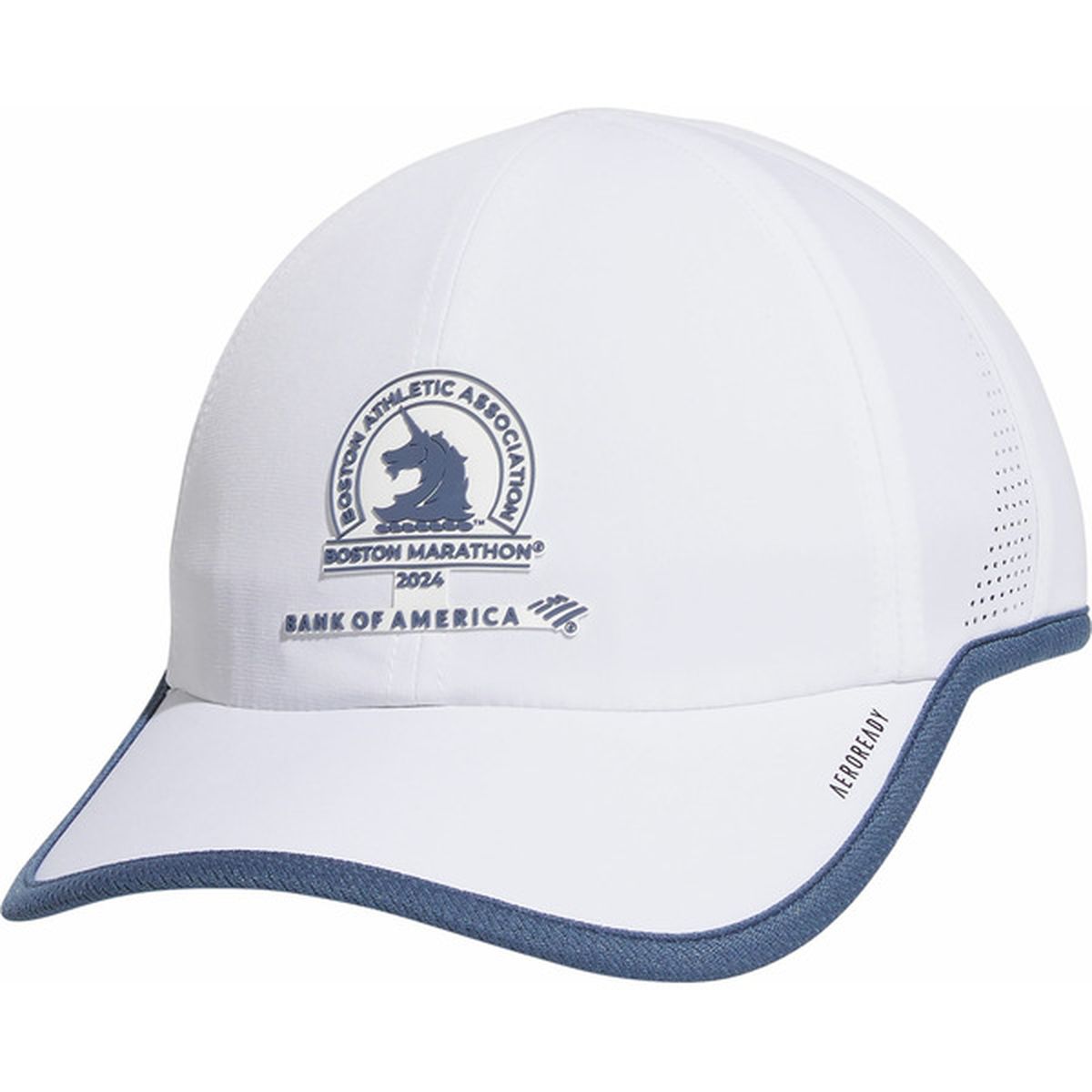 adidas Women's Boston Marathon 2024 Superlite Cap, One Size White